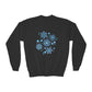 Merry Menagerie Snowflakes - Animal Kingdom Puppets - Youth Crewneck Sweatshirt