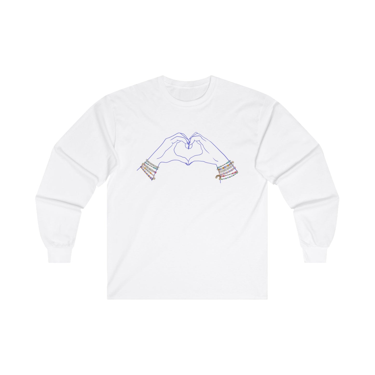 Heart Hands Friendship Bracelets - Long Sleeve Tee