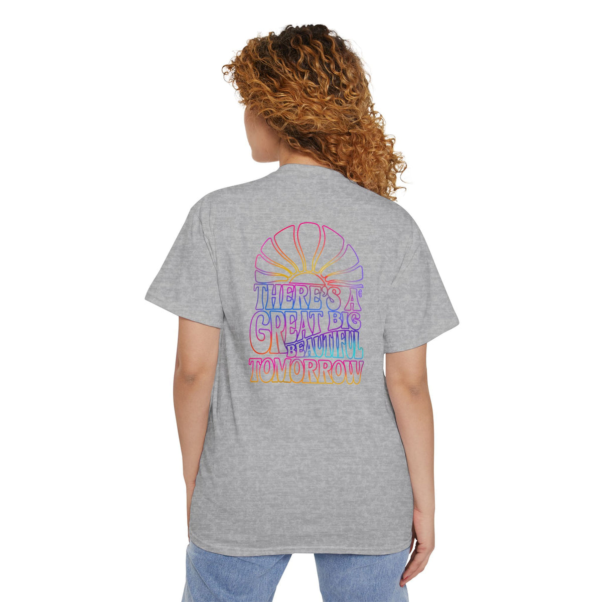 LIMITED EDITION Great Big Beautiful Tomorrow - Front & Back w/ Pocket - Unisex Heavy Cotton Pocket Tee
