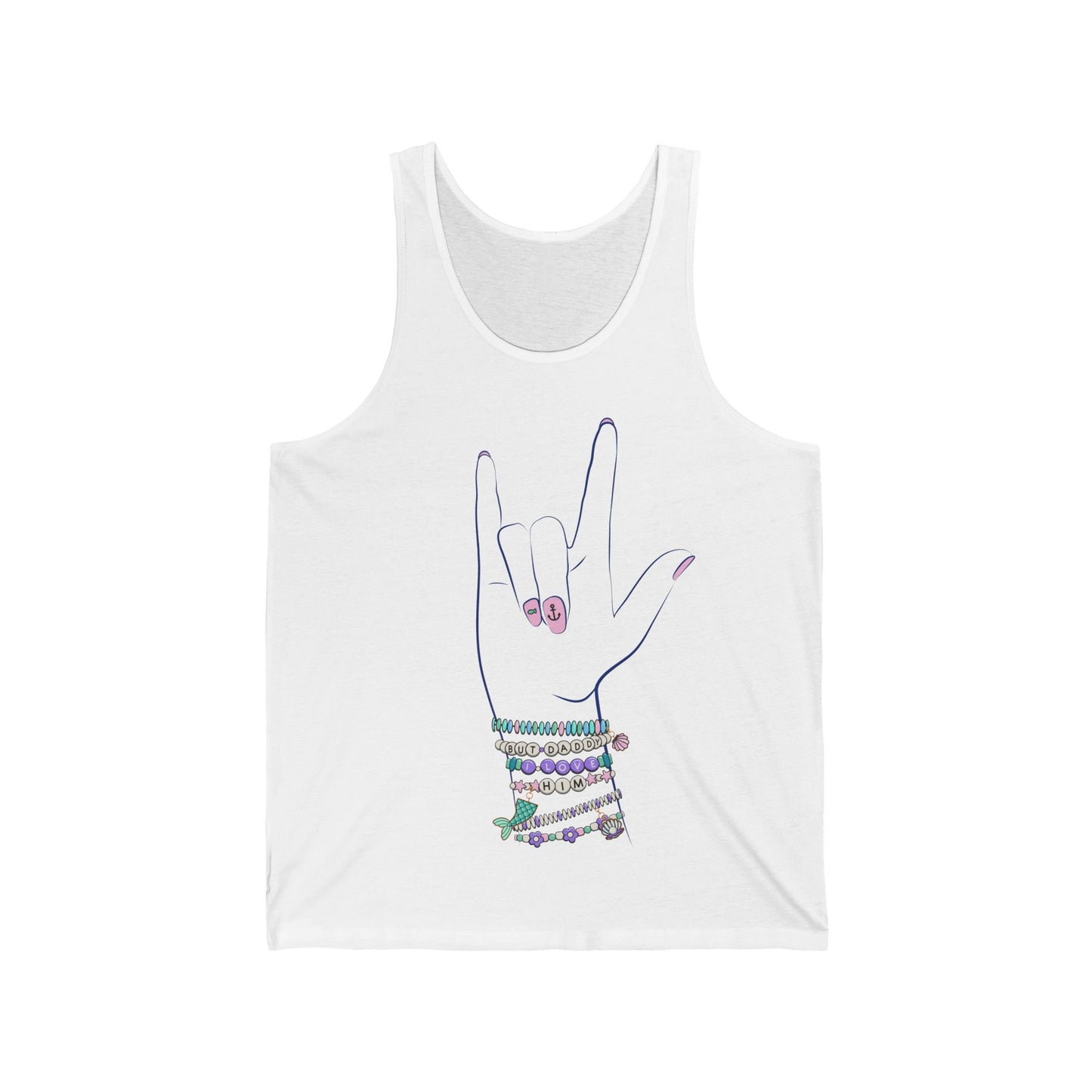 "But Daddy I Love Him!" - Friendship Bracelets - Adult Unisex Tank Top