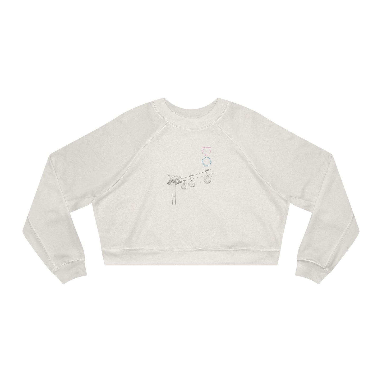 Monorail All The Time - Women's Cropped Fleece Pullover