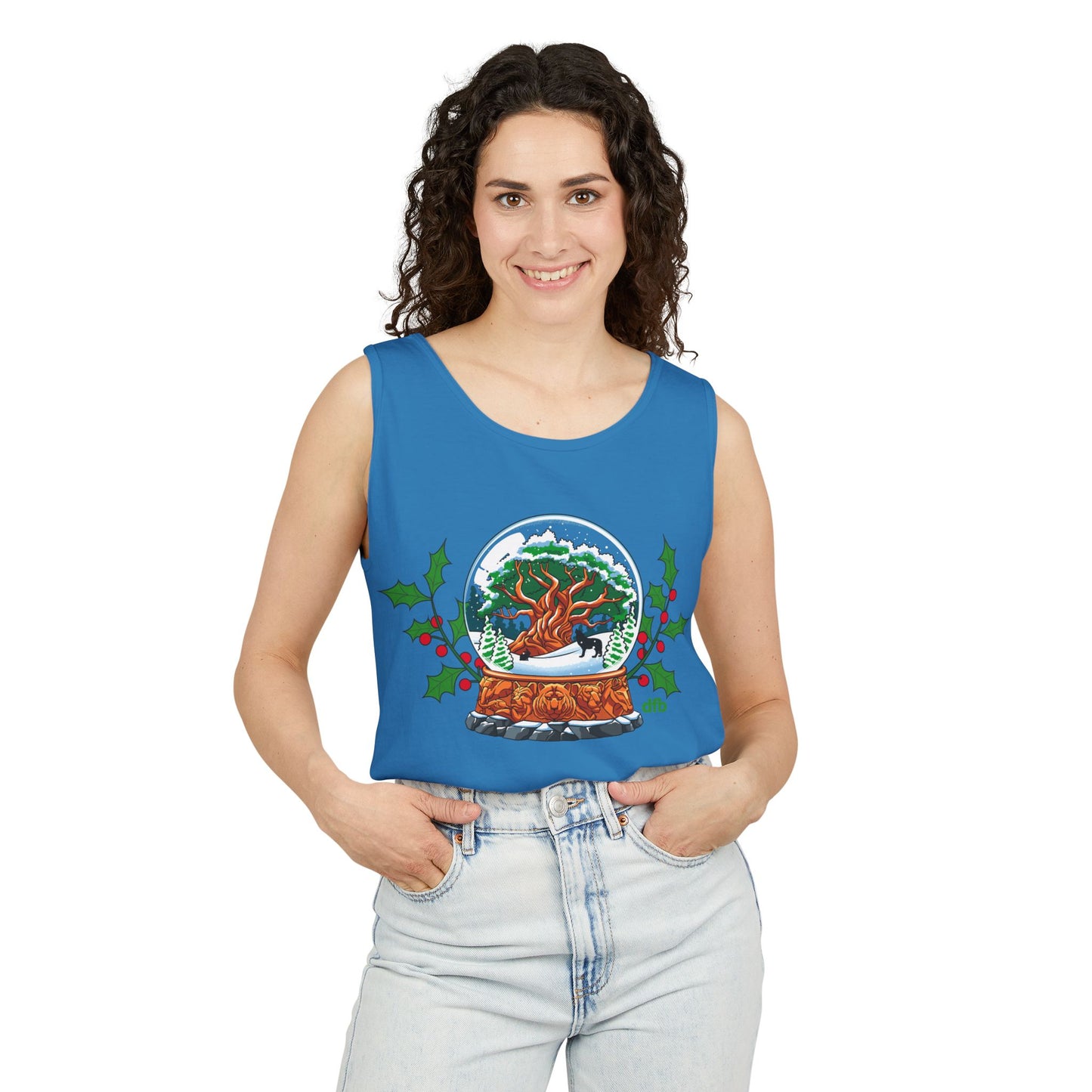 Animal Kingdom Snowglobes - Unisex Garment-Dyed Tank Top