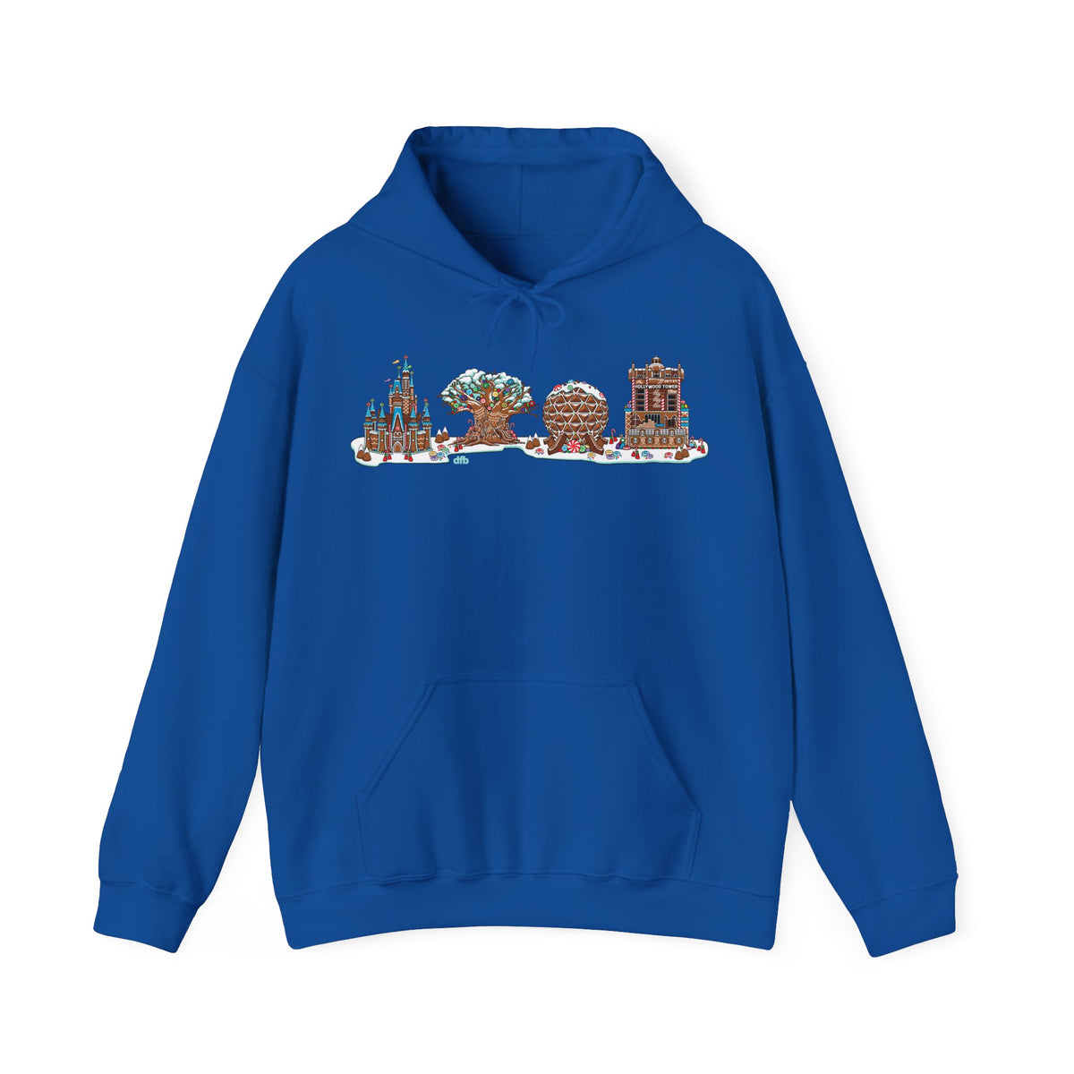Gingerbread Park Icons -  Adult Hoodie Sweatshirt