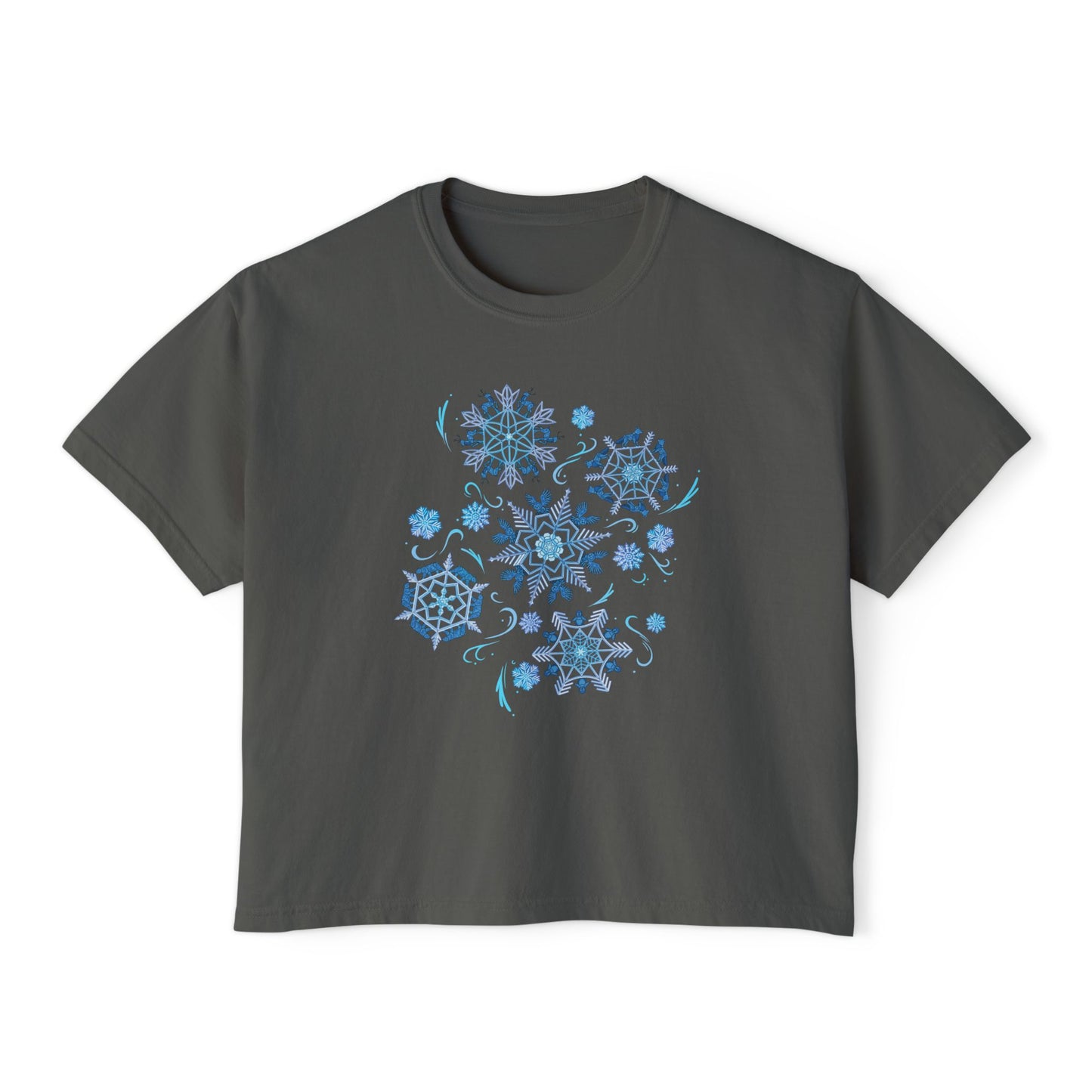 Merry Menagerie Snowflakes - Animal Kingdom's Puppets - Women's Boxy Tee