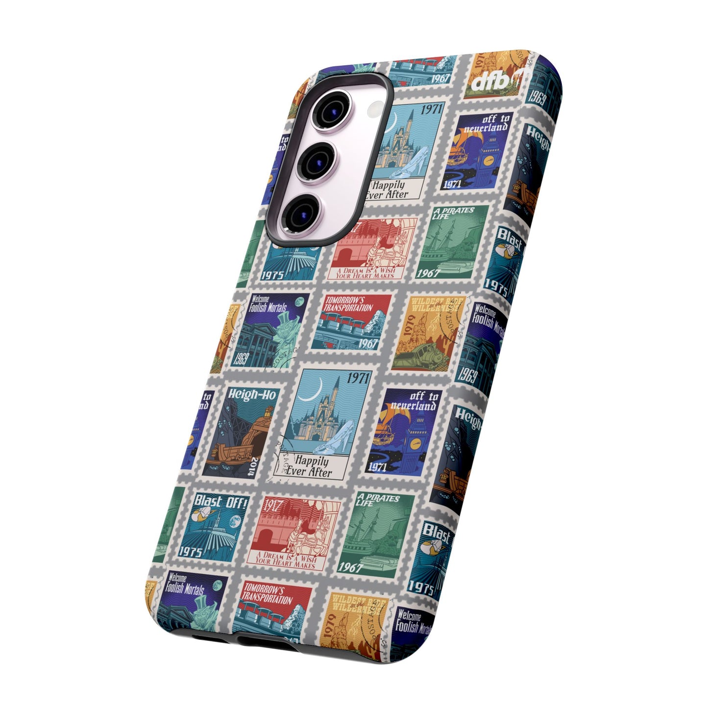 Magic Kingdom Vintage Stamps - Samsung Galaxy & Google Pixel Phone Case