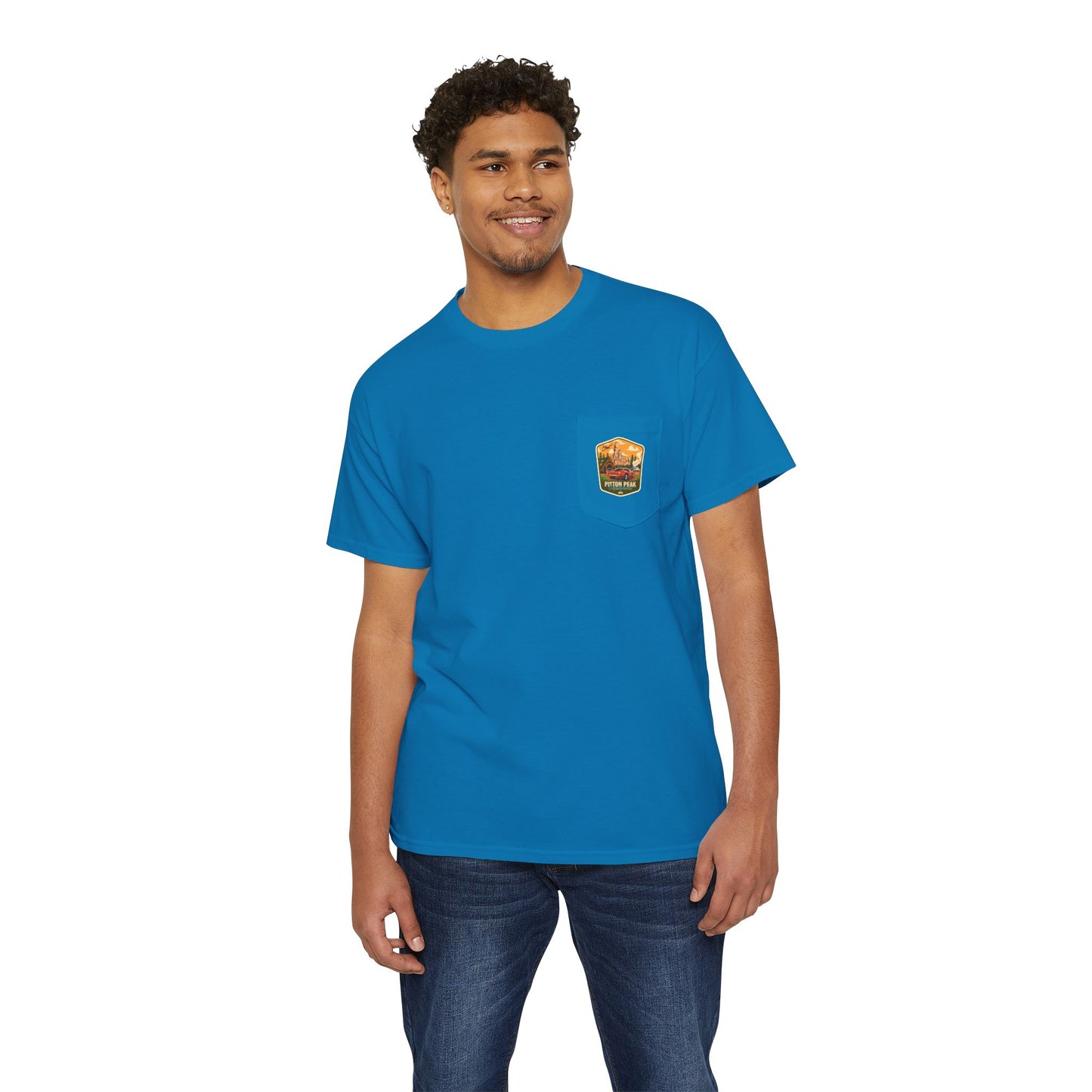 Piston Peak - Unisex Heavy Cotton Pocket Tee