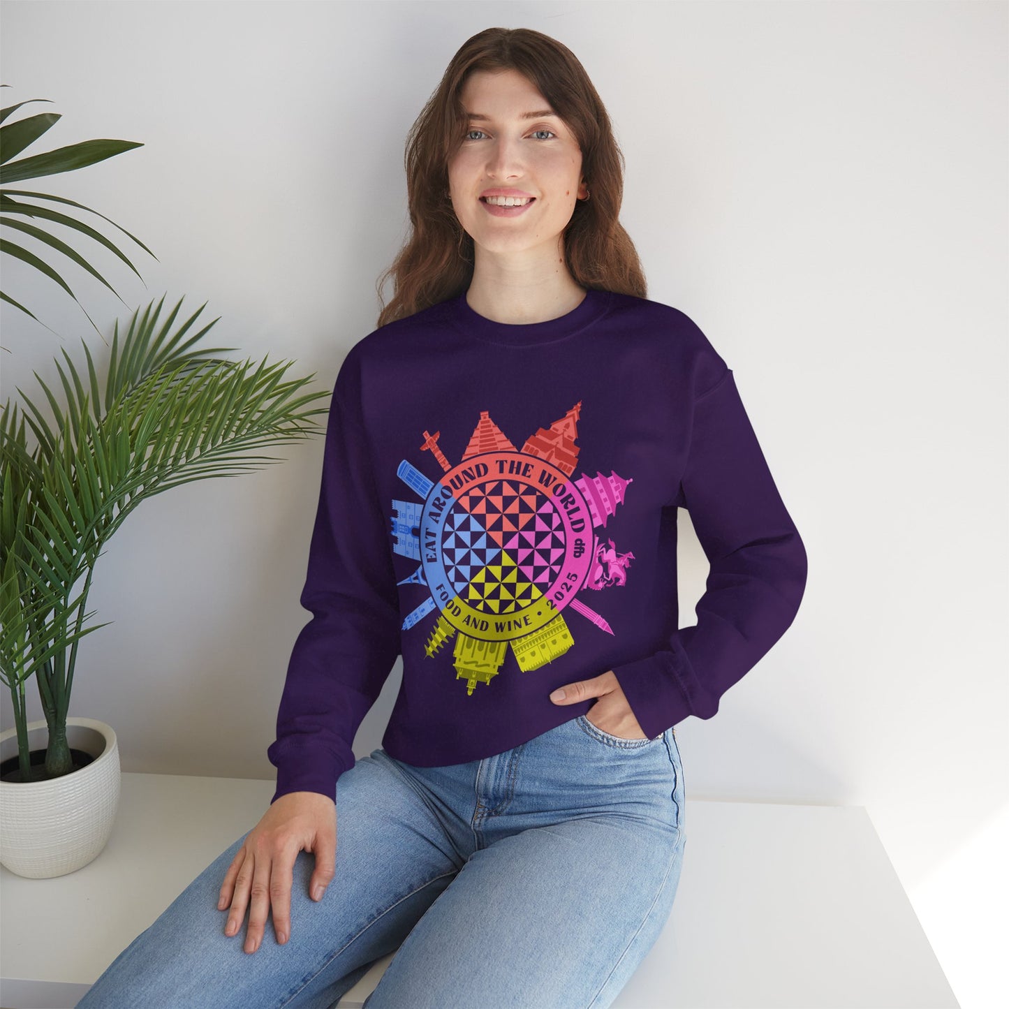 LIMITED EDITION Food & Wine Compass - Adult Crewneck Sweatshirt