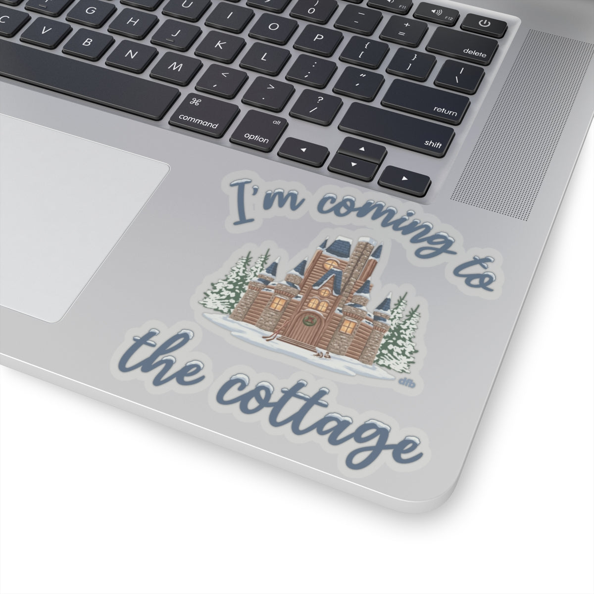 Snowy Cabin Castle, I'm Coming to the Cottage  - Kiss-Cut Stickers