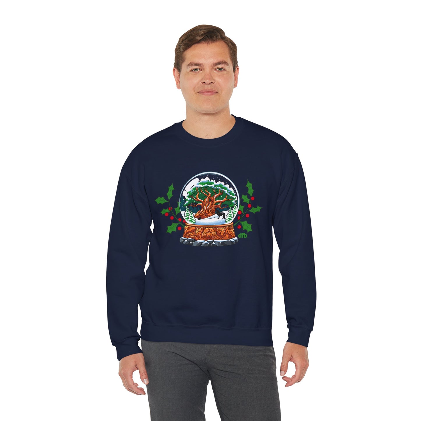 Animal Kingdom Snowglobes - Adult Crewneck Sweatshirt