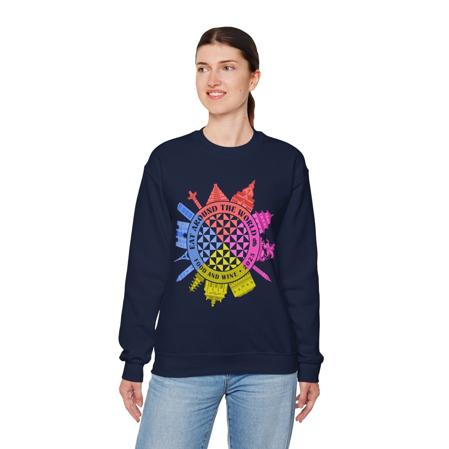 LIMITED EDITION Food & Wine Compass - Adult Crewneck Sweatshirt