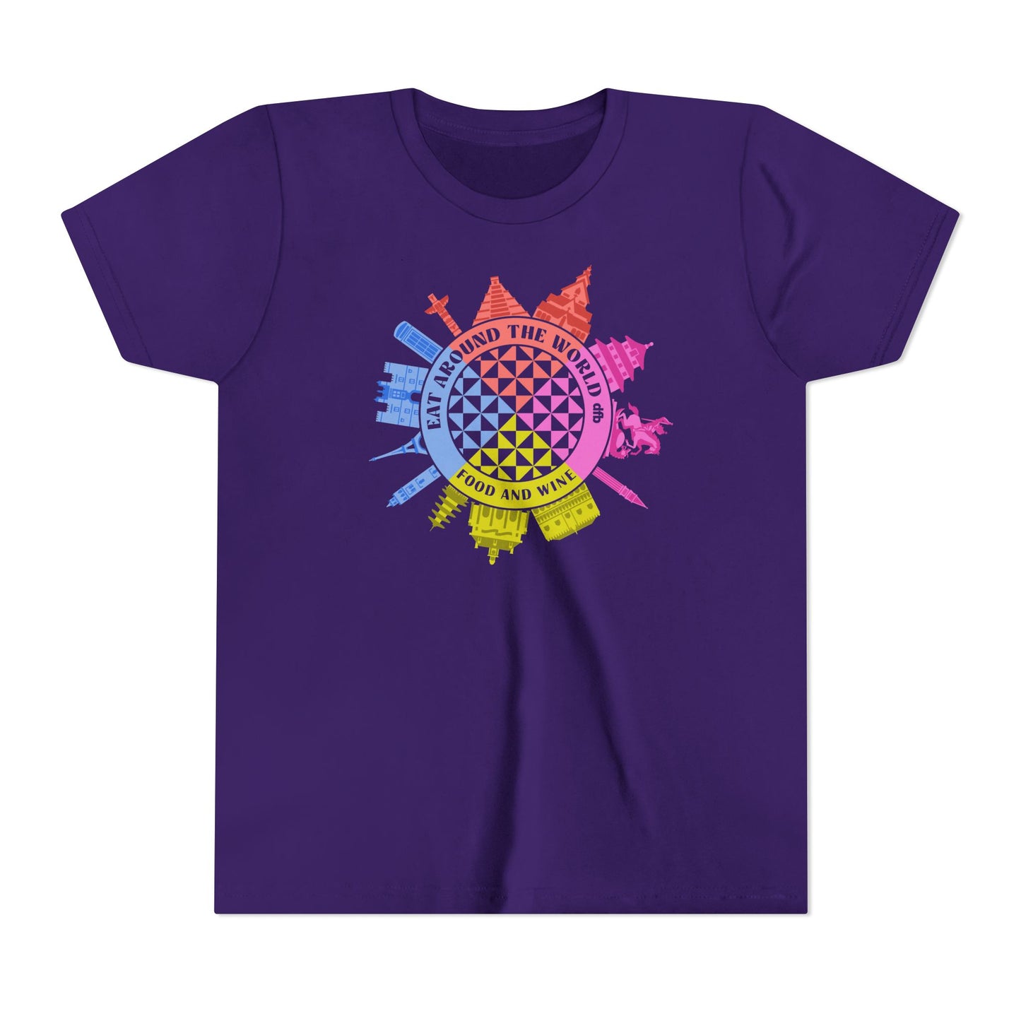 LIMITED EDITION Food & Wine Compass -  Kid's Short Sleeve Tee Shirt
