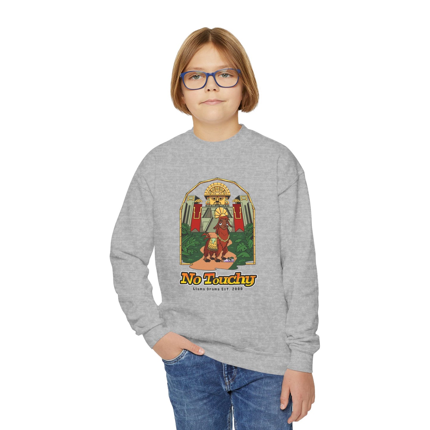 No Touchy - Emperor's New Groove - Youth Crewneck Sweatshirt