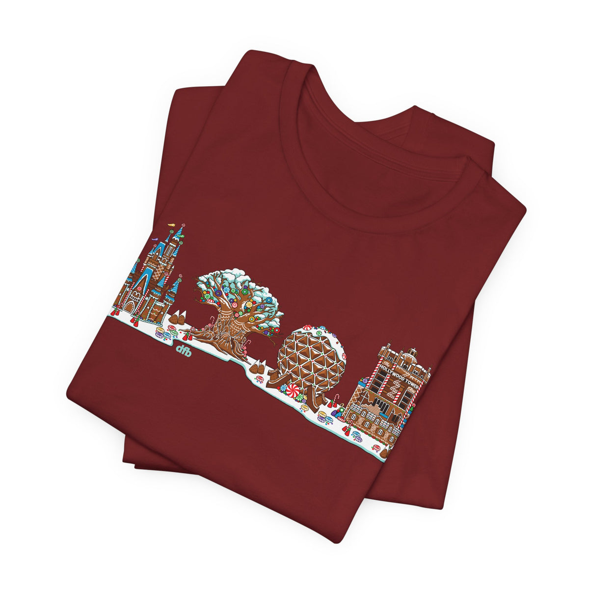 Gingerbread Park Icons - Adult Tee Shirt