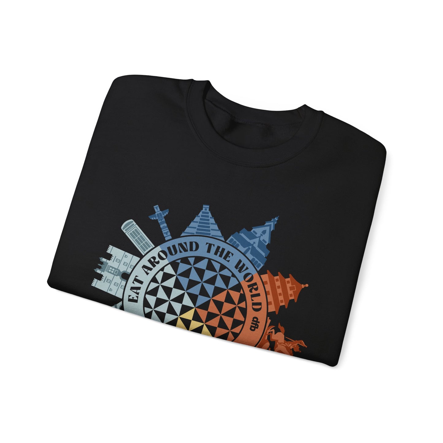 Food & Wine Compass - Adult Crewneck Sweatshirt