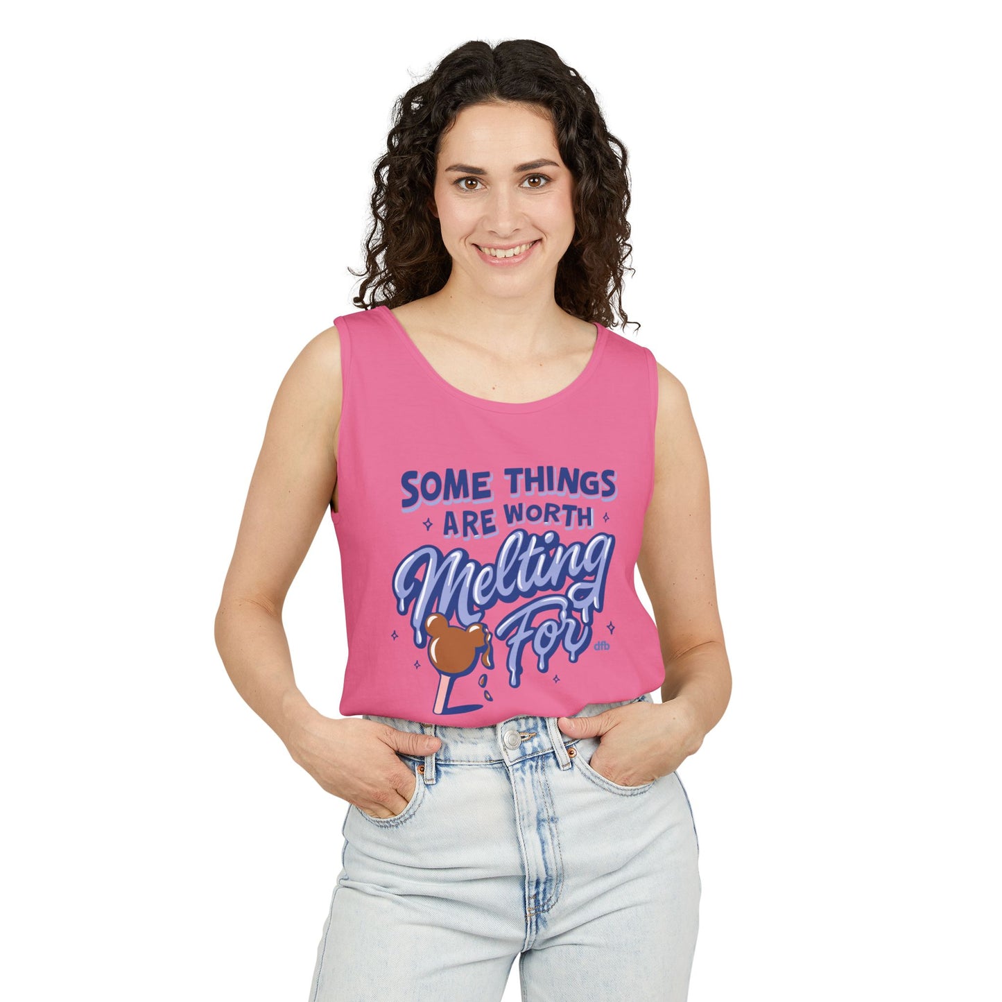 Some Things Are Worth Melting For - Unisex Garment-Dyed Tank Top