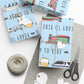 Ready to Ride, Light Blue Background - Gift Wrap Papers