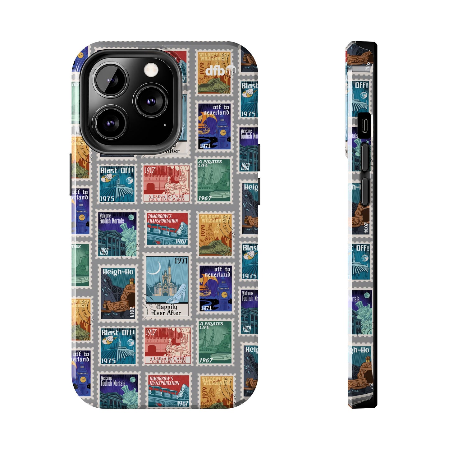 Magic Kingdom Vintage Stamps - Apple Phone Case