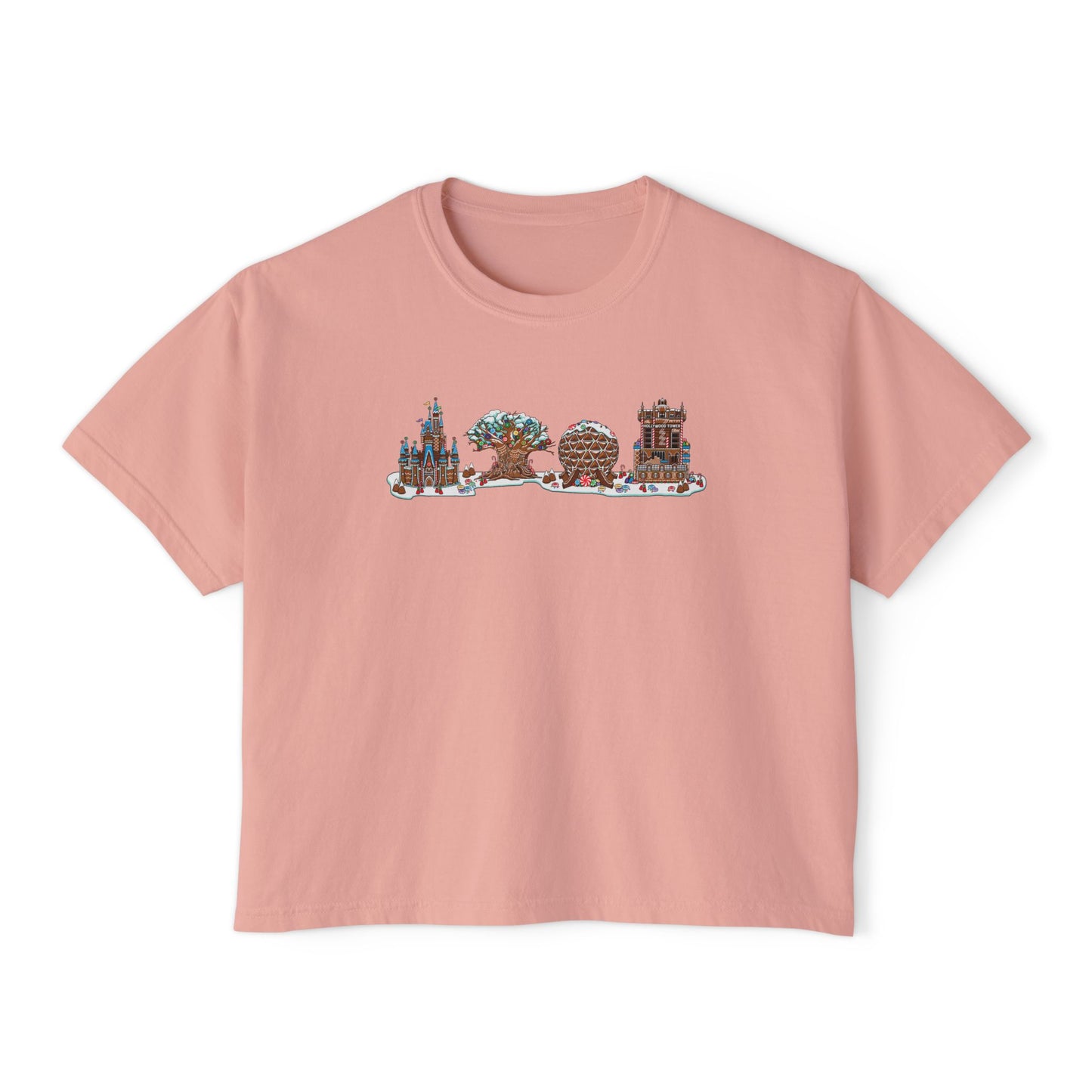 Gingerbread Park Icons - Women's Boxy Tee