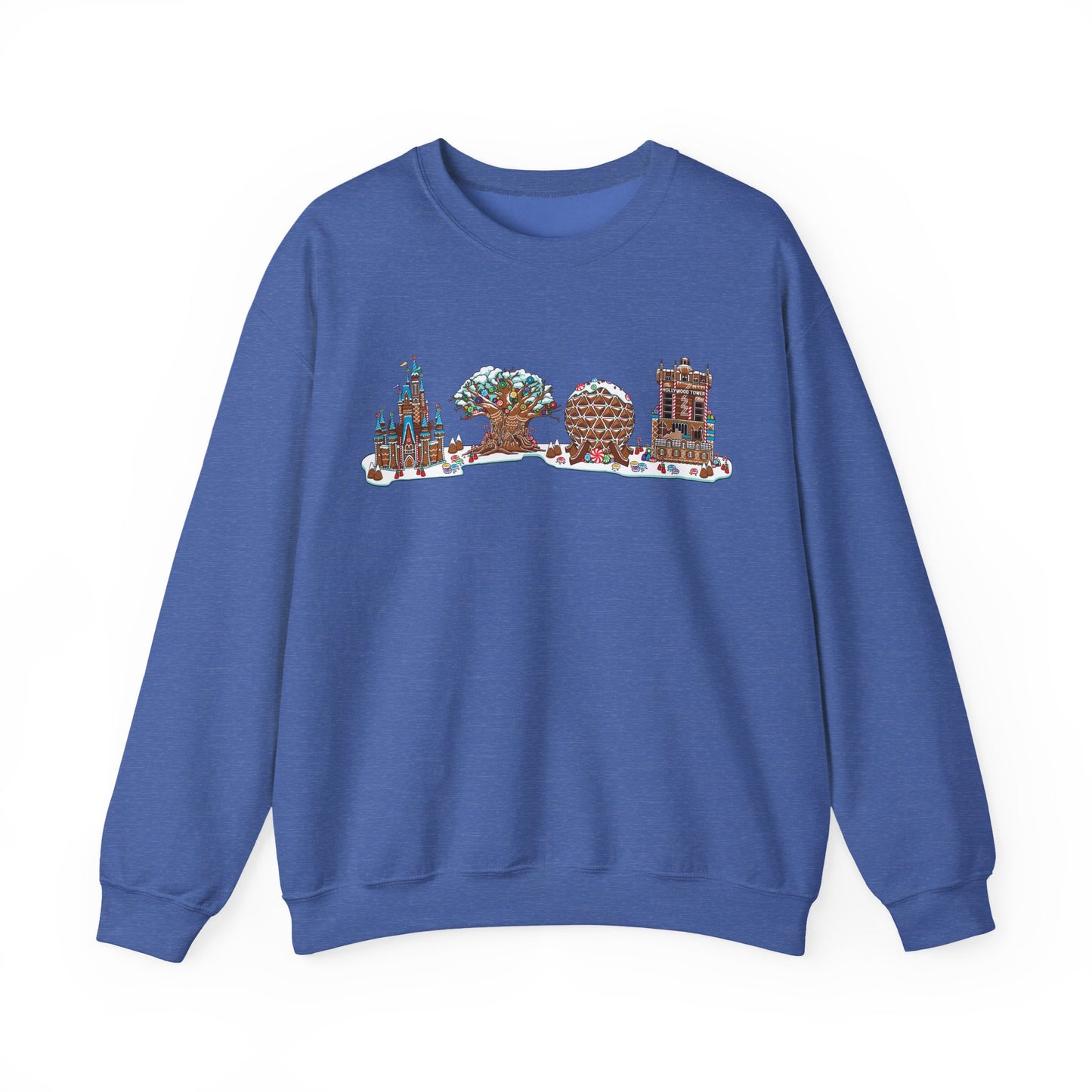 Gingerbread Park Icons - Adult Crewneck Sweatshirt