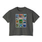 Animal Kingdom Vintage Stamps - Women's Boxy Tee