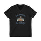 Snowy Cabin Castle, I'm Coming to the Cottage - Short Sleeve V-Neck Tee