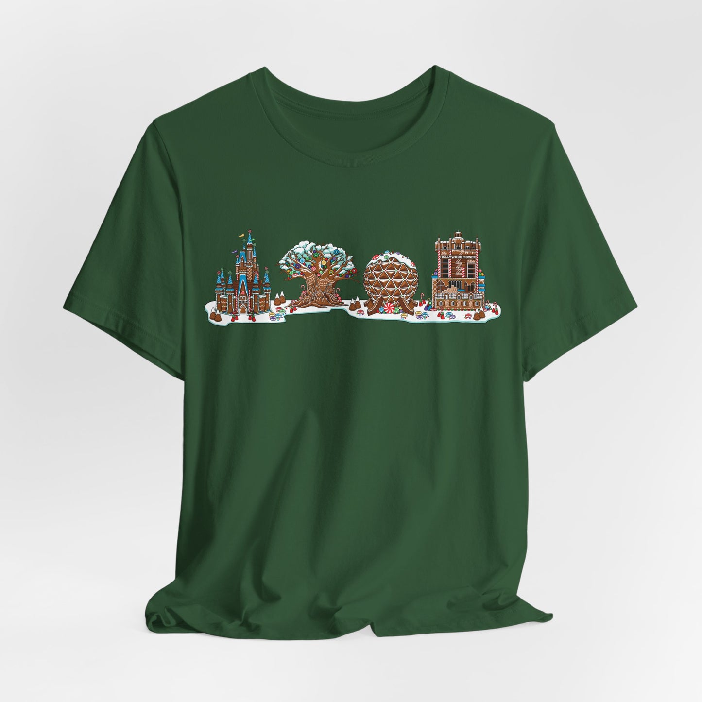 Gingerbread Park Icons - Adult Tee Shirt