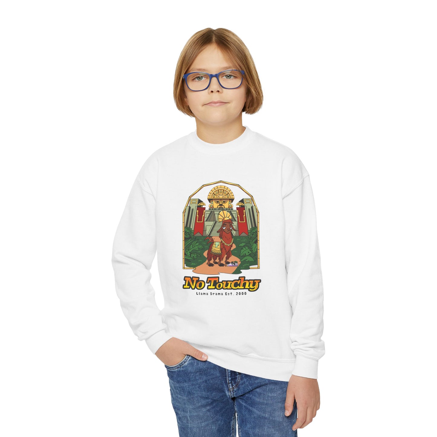 No Touchy - Emperor's New Groove - Youth Crewneck Sweatshirt