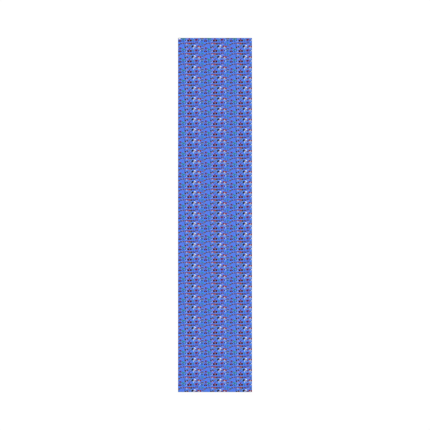 Bad to the Bow, Villains Bows, Cornflower Blue Background - Gift Wrap Papers