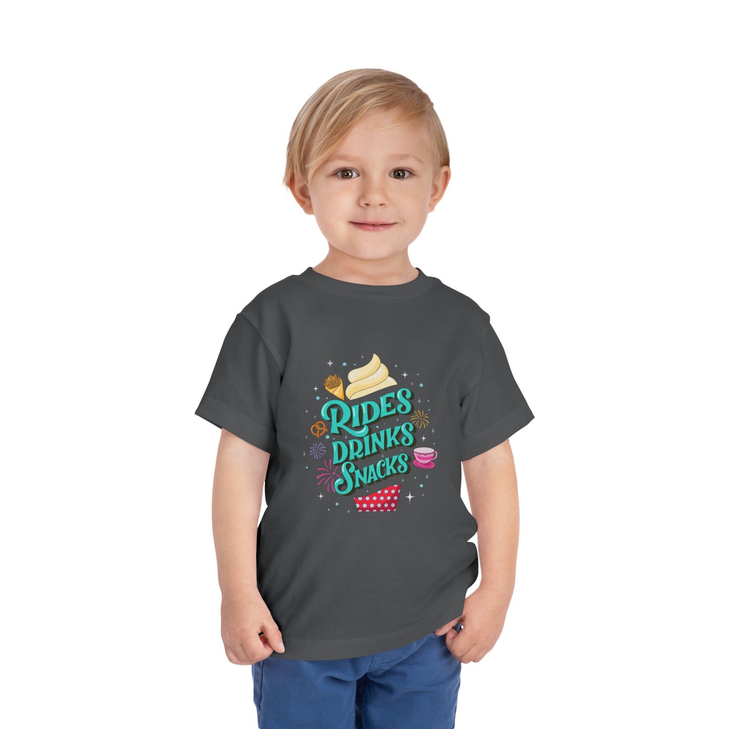 Rides, Drinks, Snacks - Toddler T-shirt