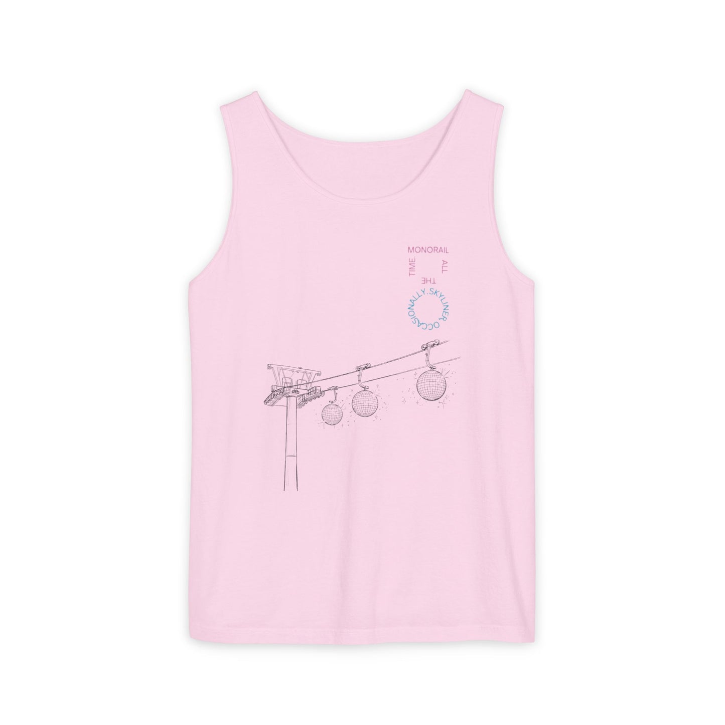 Monorail All The Time - Unisex Garment-Dyed Tank Top