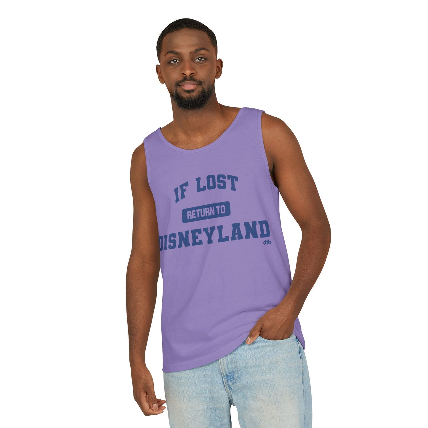 If Lost, Return to the Parks - Unisex Garment-Dyed Tank Top