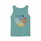 Food & Wine Compass - Unisex Garment-Dyed Tank Top
