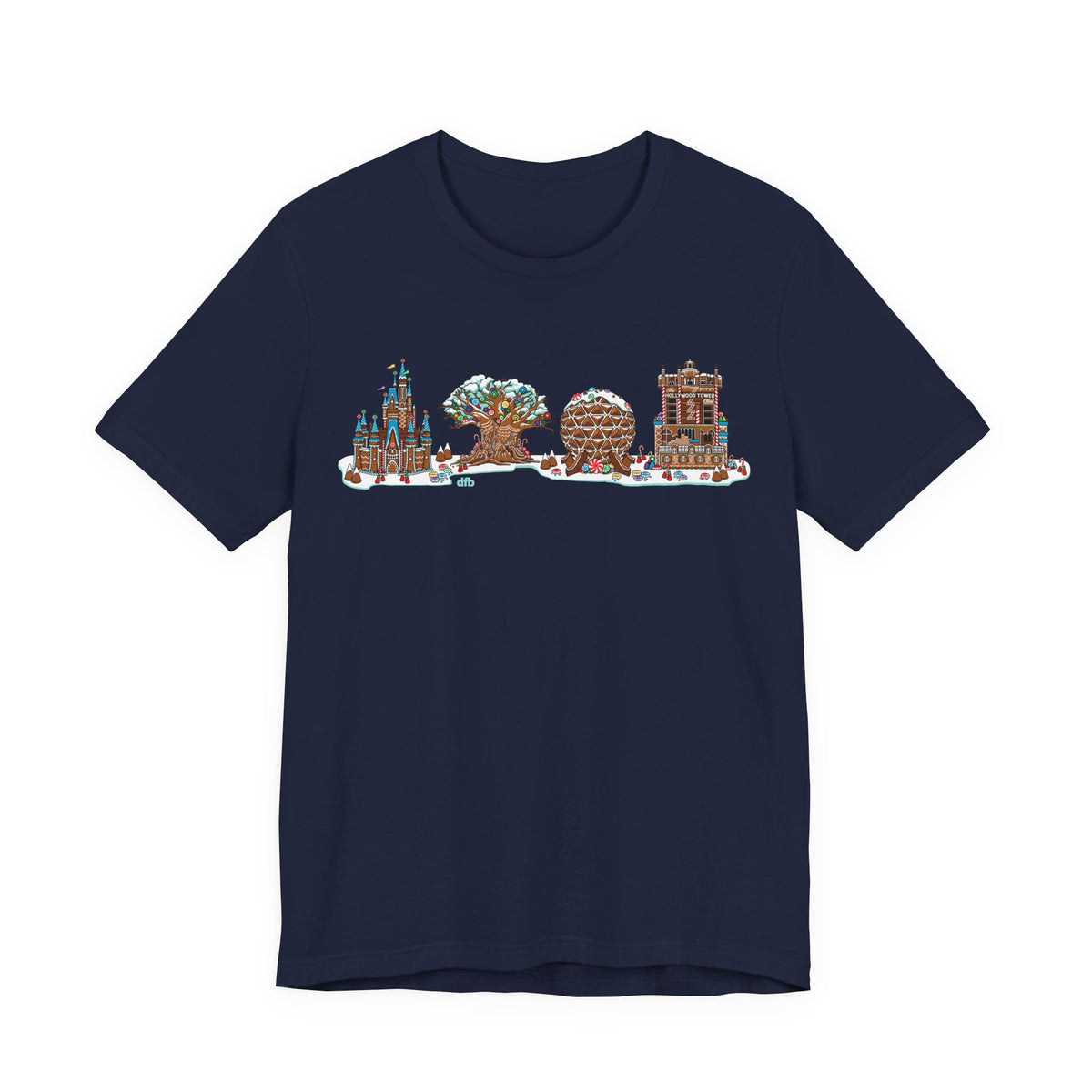 Gingerbread Park Icons - Adult Tee Shirt