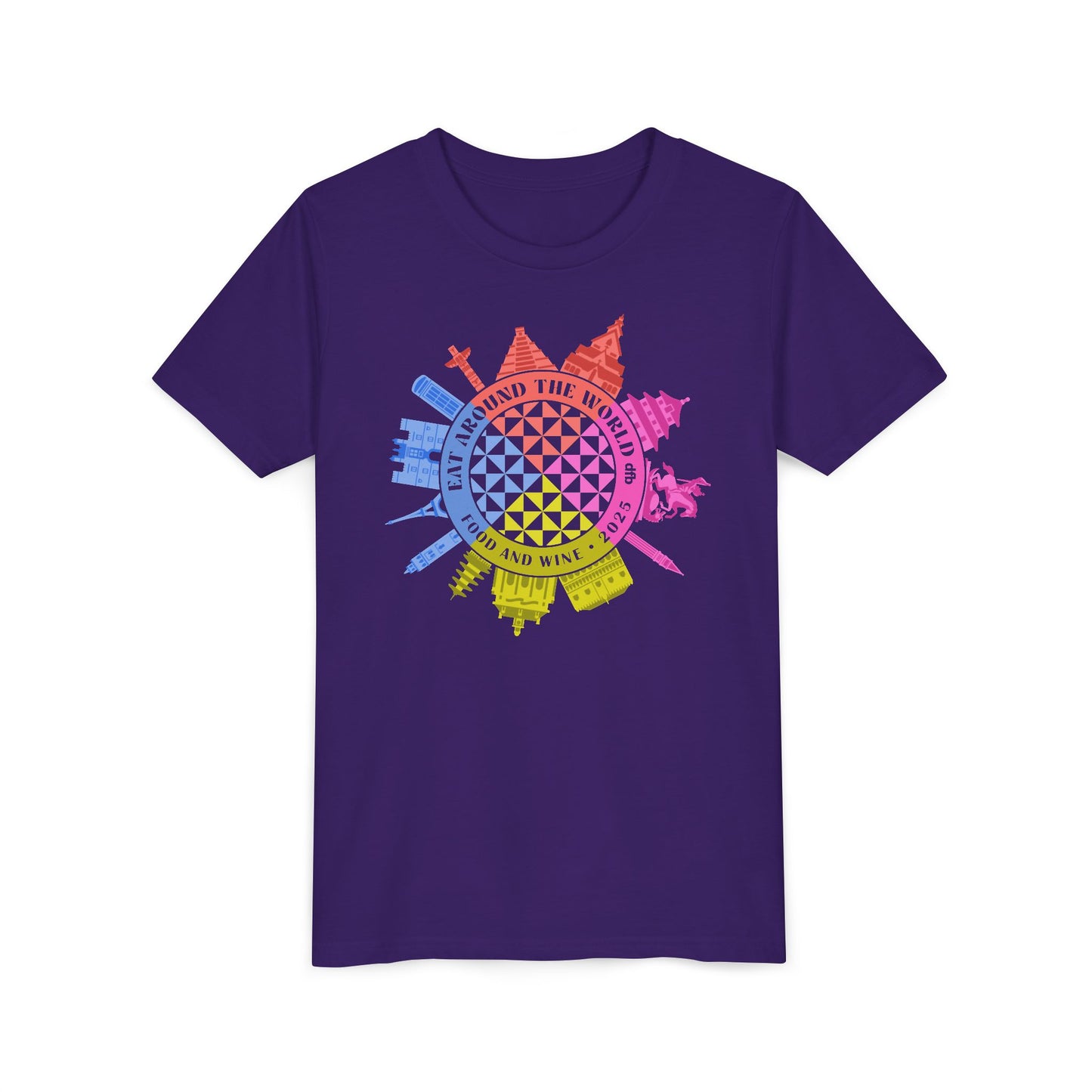 LIMITED EDITION Food & Wine Compass -  Kid's Short Sleeve Tee Shirt