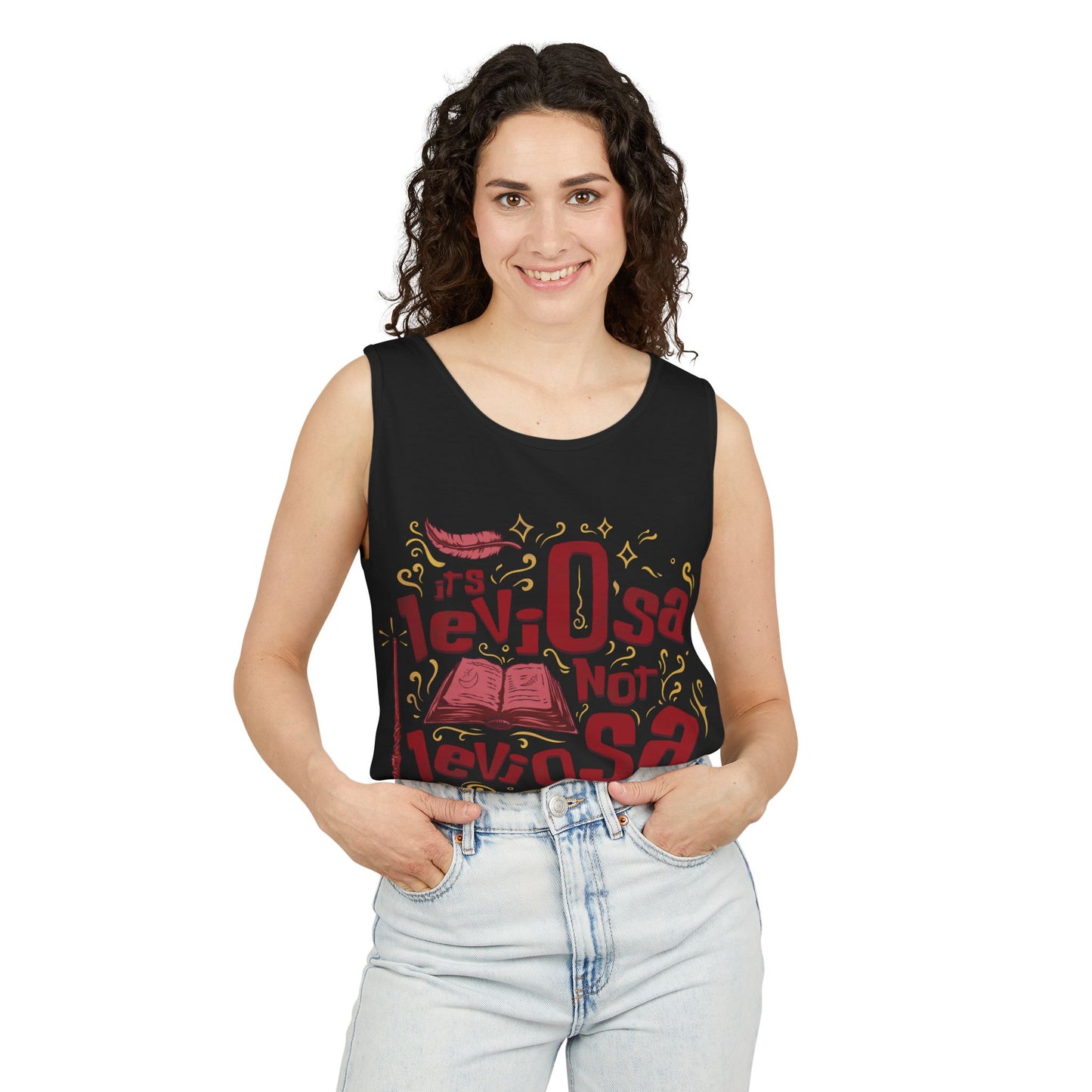 Hermione Quote - Unisex Garment-Dyed Tank Top