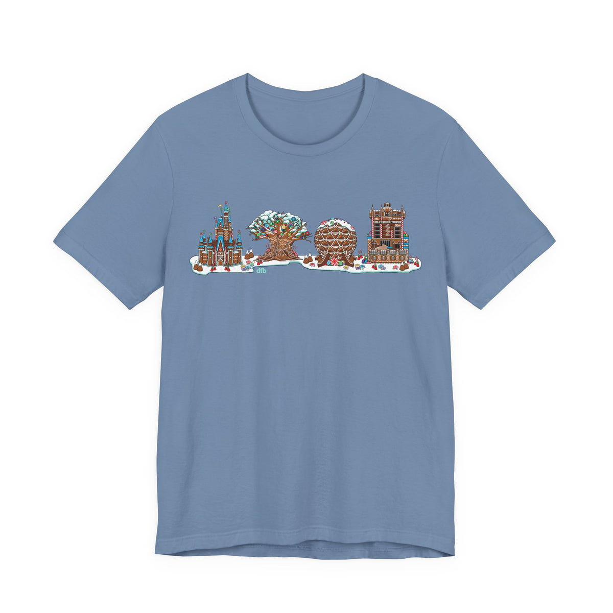 Gingerbread Park Icons - Adult Tee Shirt