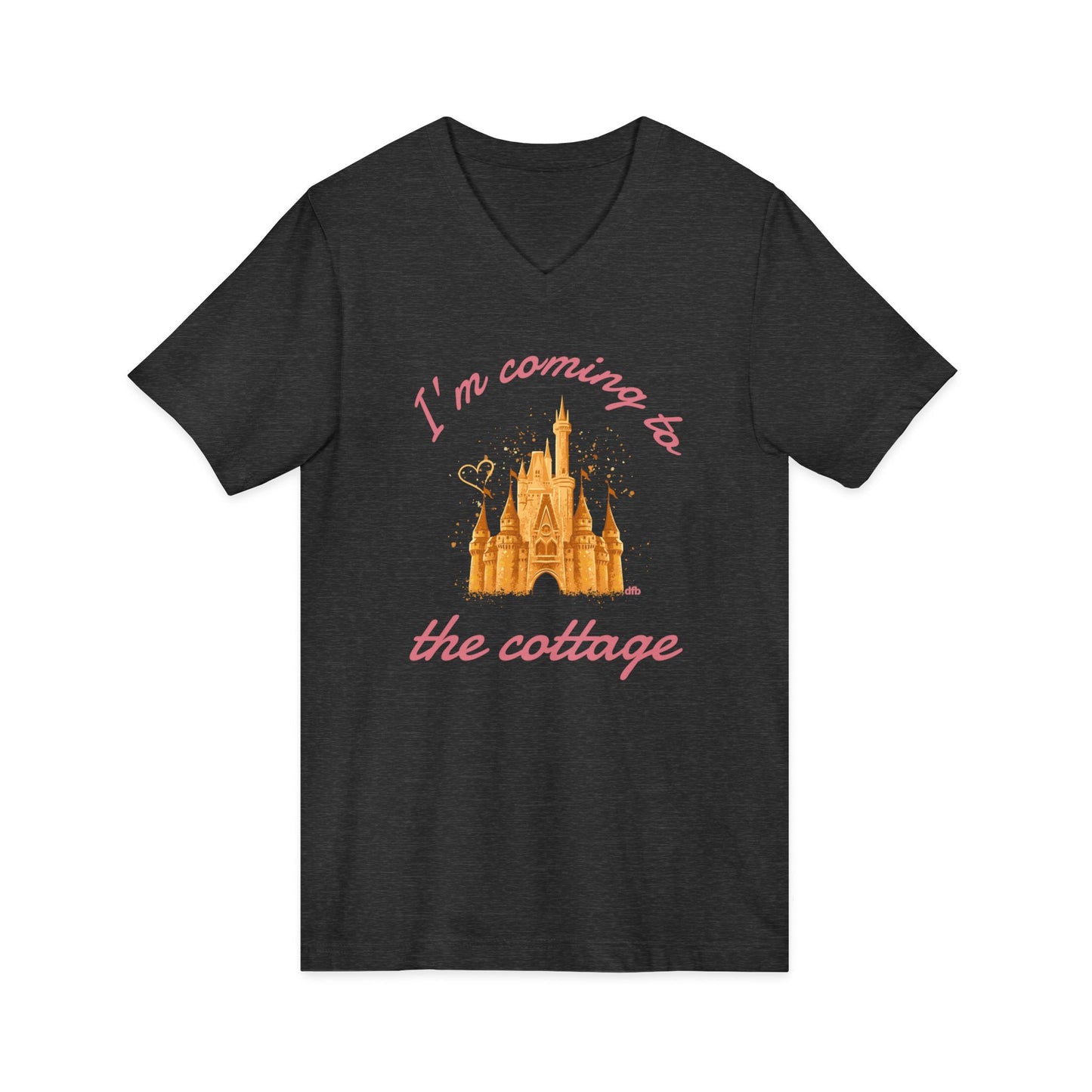I'm Coming to the Cottage - Short Sleeve V-Neck Tee