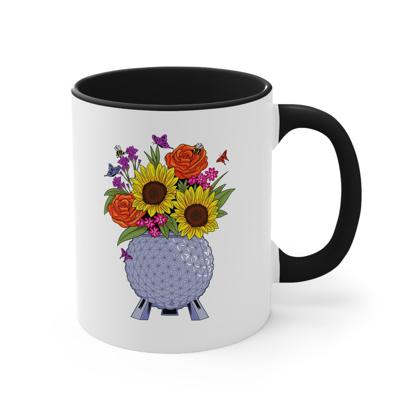 EPCOT Flowers Accent Coffee Mug, 11oz