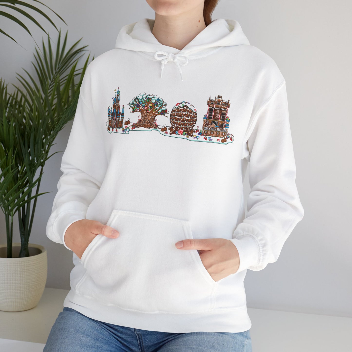 Gingerbread Park Icons - Adult Hoodie Sweatshirt