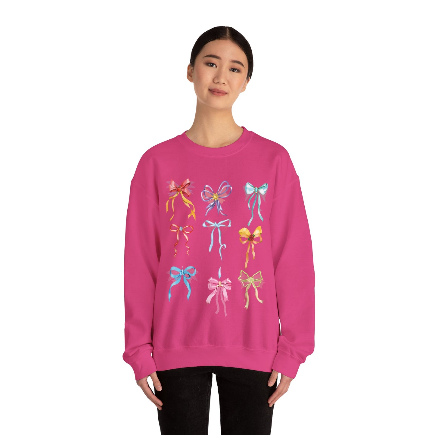 Bibbidi Bobbidi Bow- Princess Bows - Adult Crewneck Sweatshirt