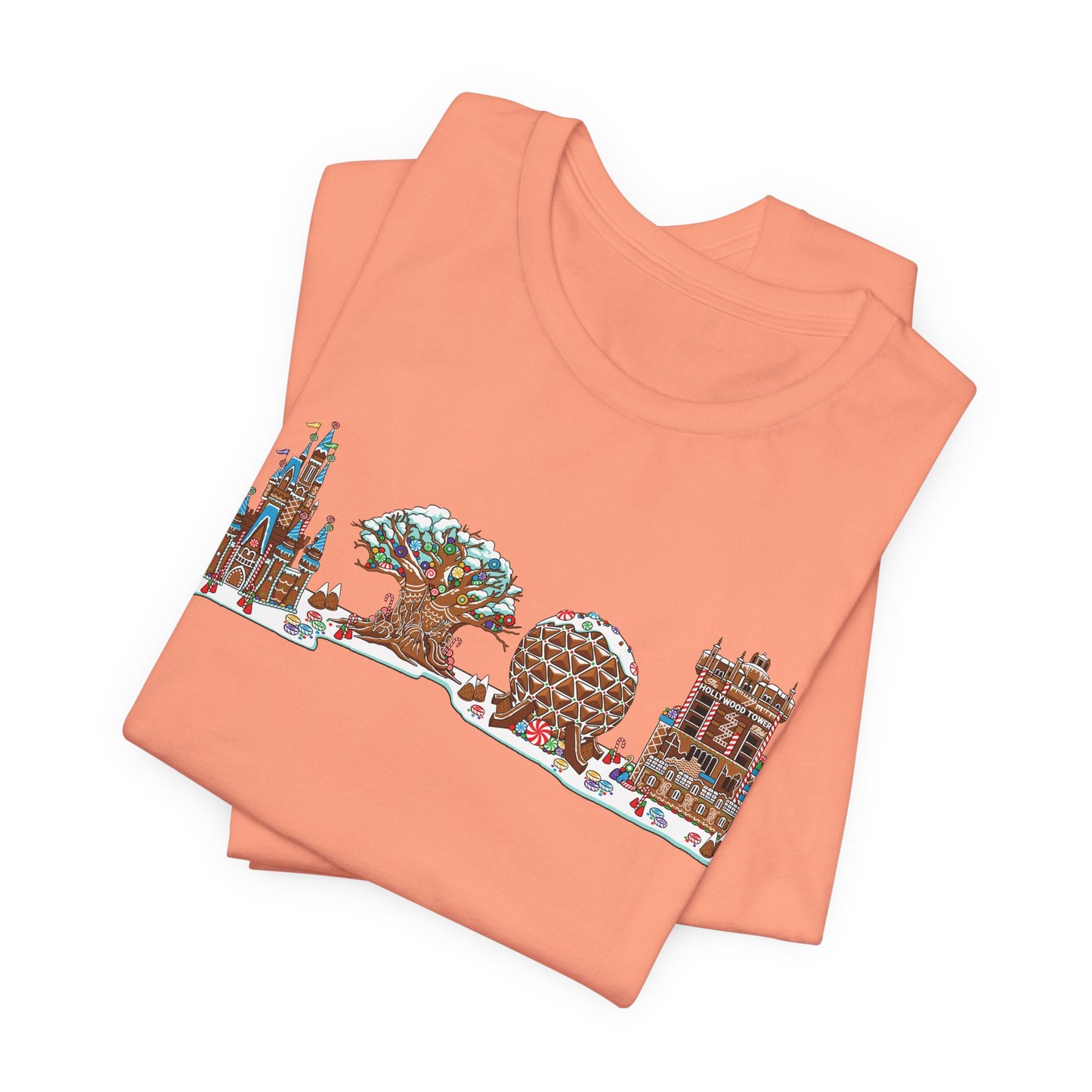 Gingerbread Park Icons - Adult Tee Shirt
