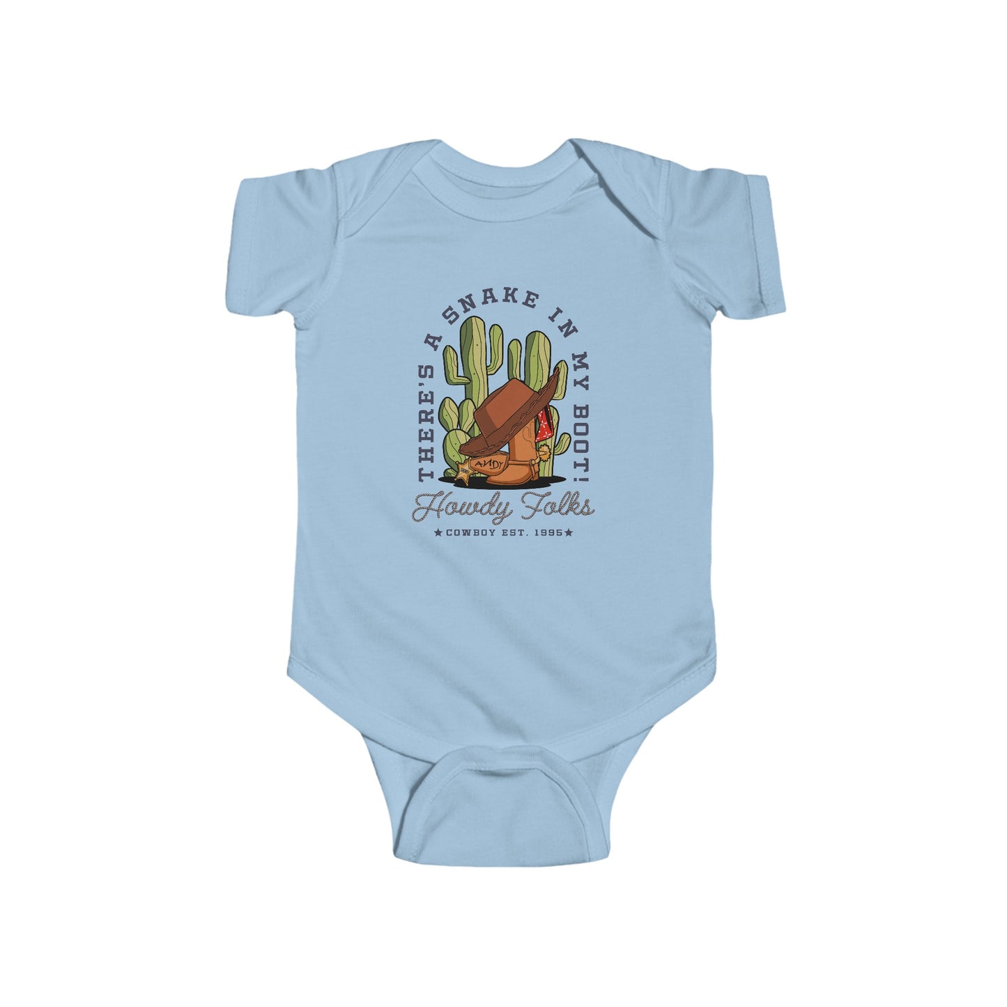 Howdy Folks -  Baby Onesie