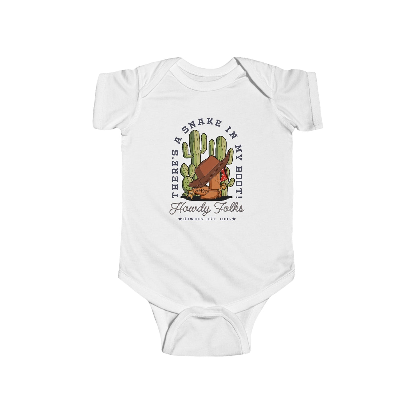 Howdy Folks -  Baby Onesie