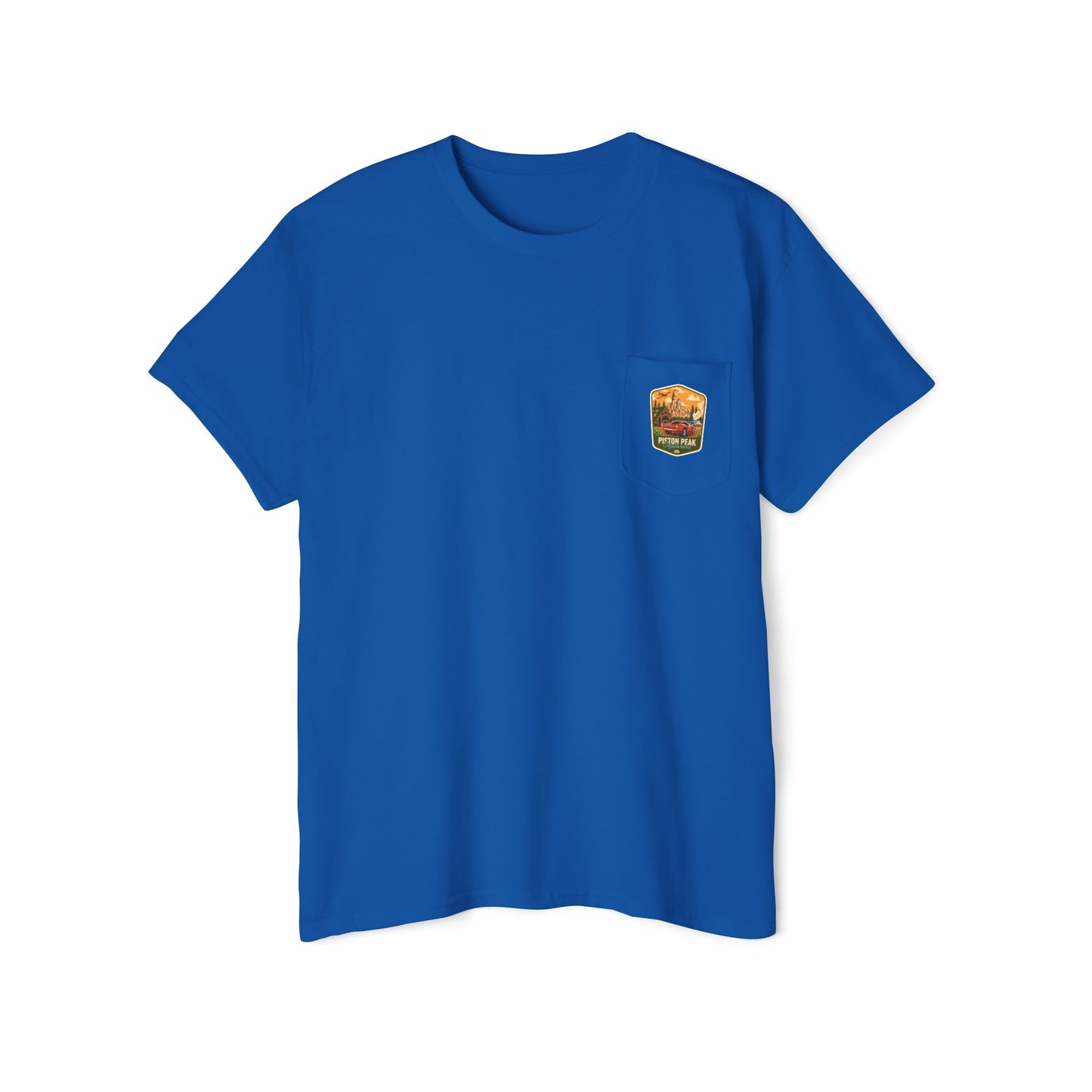 Piston Peak - Unisex Heavy Cotton Pocket Tee