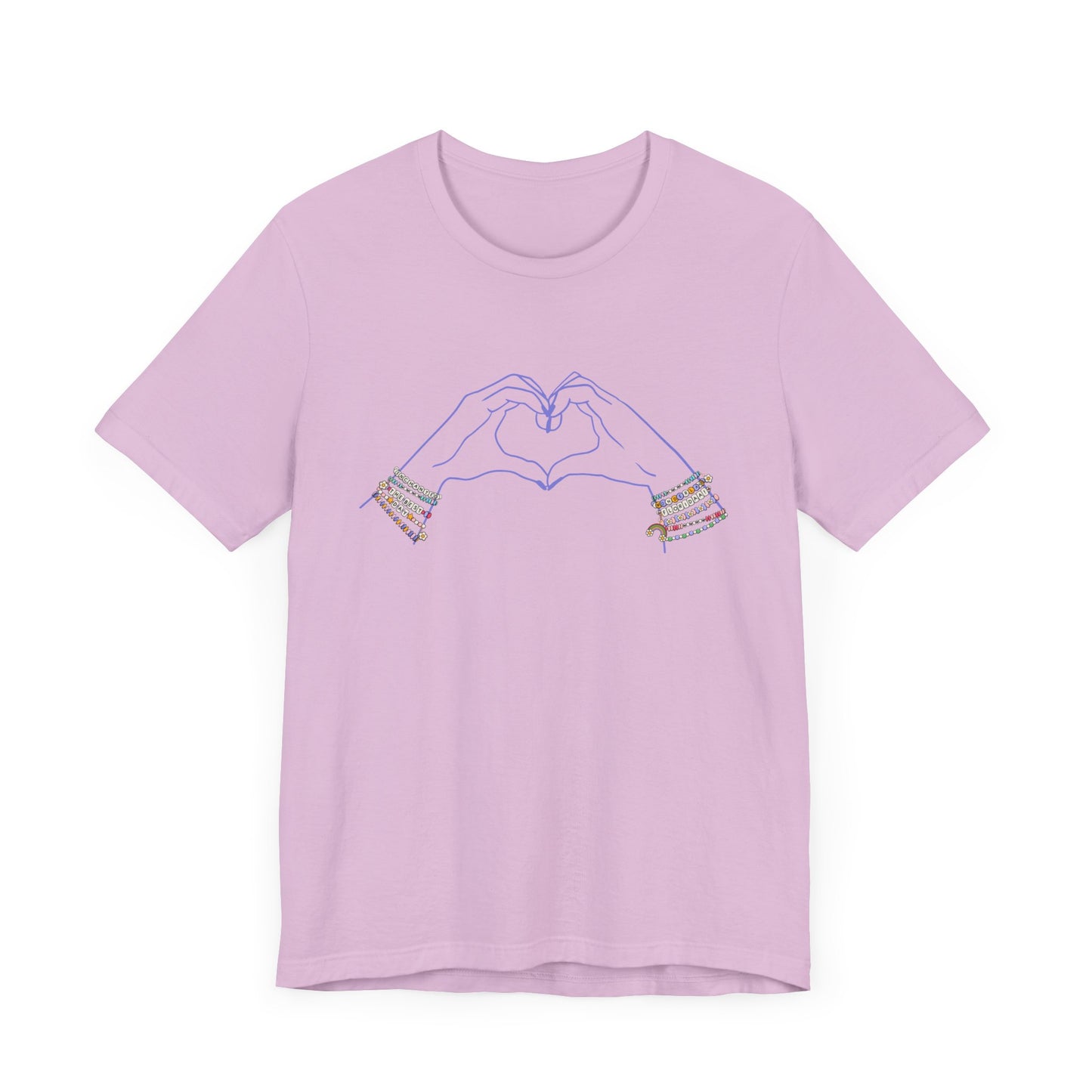 Heart Hands Friendship Bracelets - Adult Tee Shirt