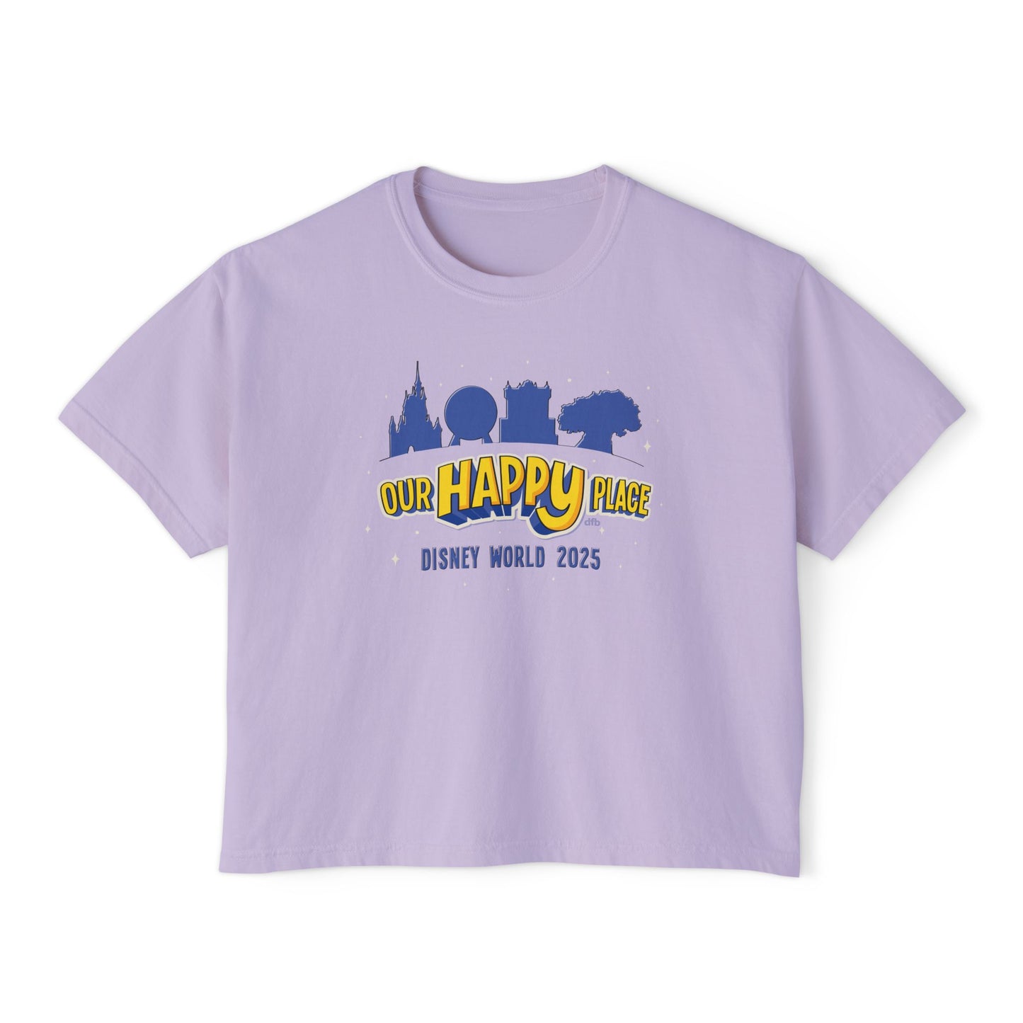 Our Happy Place 2025 - Family Matching Tee - Women's Boxy Tee