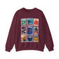 Hollywood Studios Vintage Stamps - Adult Crewneck Sweatshirt