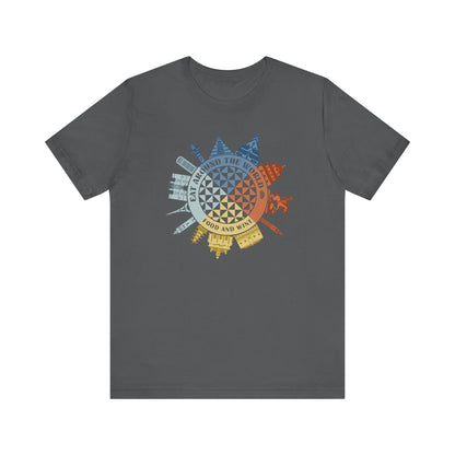 Food & Wine Compass - Adult Tee Shirt