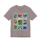 Animal Kingdom Vintage Stamps - Adult Tee Shirt