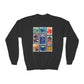 Hollywood Studios Vintage Stamps - Youth Crewneck Sweatshirt